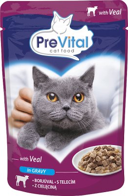 PreVital Alimento completo para gatos adultos con ternera