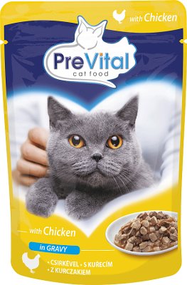 PreVital pełnoporcjowa karma dla dorosłych kotów z kurczakiem