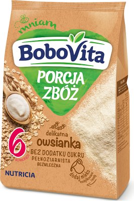 BoboVita porcja zbóż kaszka owsianka pełnoziarnista