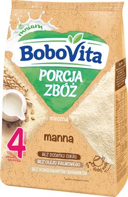BoboVita порция зерновых Молочная каша манной
