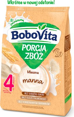 BoboVita Porcja Zbóż kaszka mleczna manna