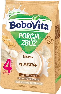 BoboVita Porcja Zbóż kaszka mleczna manna