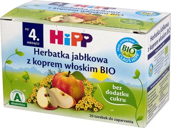 Hipp BIO herbatka jabłkowa z koprem włoskim