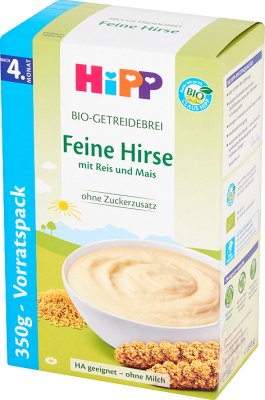 Hipp BIO millet porridge with rice and corn for babies with no added sugar, dairy-free