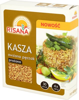 4x100g Risan granos de avena con casco de asado