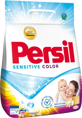 poudre de lavage Persil sensible couleur de couleur de tissu