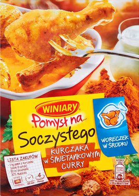 Winiary Pomysł na soczystego kurczaka w śmietankowym curry