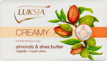 Luksja creamy soap bar almonds and shea butter