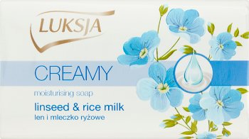 Luksja creamy beauty soap linen and milk rice