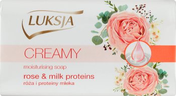 Luksja creamy beauty soap rose, and milk proteins