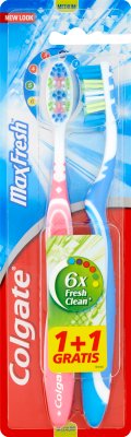 Max Fresh Toothbrush 1 + 1 pc . FREE Medium
