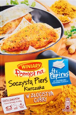 Winiary Pomysł na... Soczystą pierś kurczaka w złocistym curry