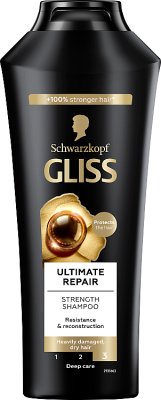 Gliss Kur regeneración de champú para el pelo extrema destrucción gravemente dañado, cabello seco