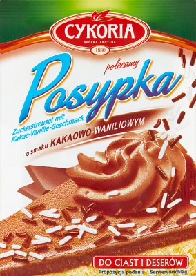 Sprinkle chicory-flavored cocoa-vanilla