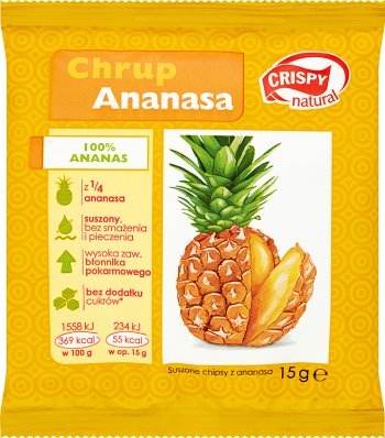 Crispy Pineapple Natural crunching! Chips with dried pineapple