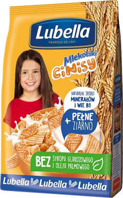 Lubella Mlekołaki Cinisy Cereal boxes with cinnamon