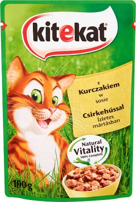 Kitekat canned food for cats with chicken