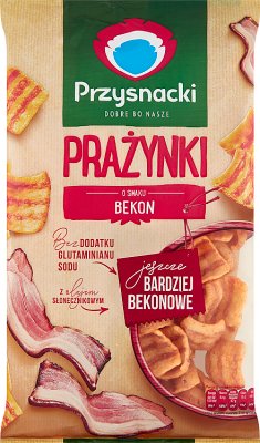 Przysnacki potato puffs, wheat flavored bacon