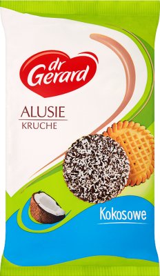 Dr. Gerard Alusia cookies with icing sprinkled with cocoa coconut