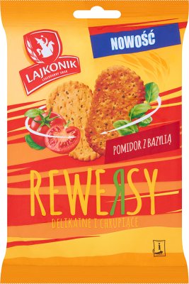 Lajkonik Rewersy krakersy z pomidorem i bazylią