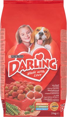 Darling Alimento completo para perros adultos seca-bolsa con carne y verduras