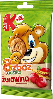 Kubuś 8 zbóż ciastka żurawina