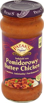 Patak's Original Butter Chicken Indyjski sos maślany pomidorowy z dodatkiem kardamonu