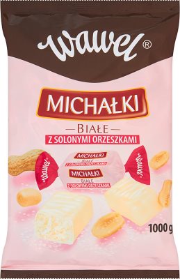 Wawel Michałki blanc avec cacahuètes salées