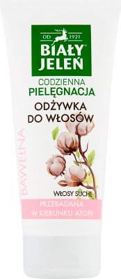 Biały Jeleń Czysta bawełna hipoalergiczna odżywka do włosów suchych