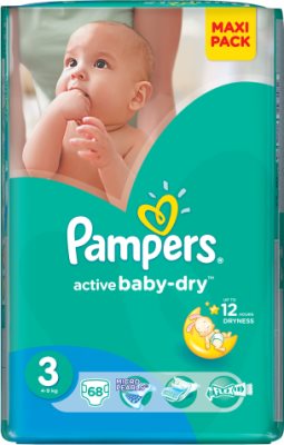 Pampers Active Baby Pieluchy 3 Midi 4-9 kg