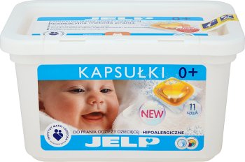 JELP hypoallergenic capsules for washing children's clothes to white and color