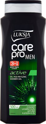 Luksja Care Pro Men's 2in1 Sensitive Shower Gel with aloe and provitamin B5