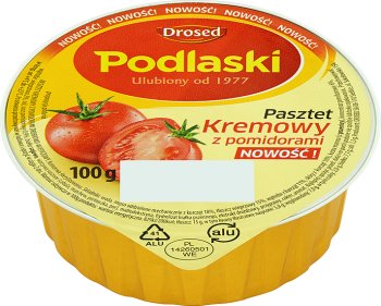 Drosed Podlaski cremosa paté con los tomates