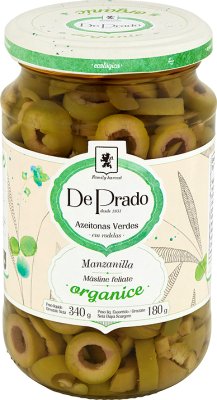 De Prado tranches d'olives vertes Eko ÉCOLOGIQUES