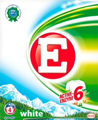 E washing powder white