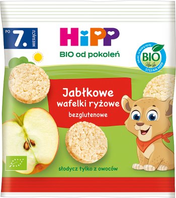 HiPP Jabłkowe wafelki ryżowe BIO