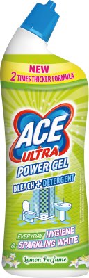 Ace Ultra Power Gel Lemon Bleach with degreasing agent