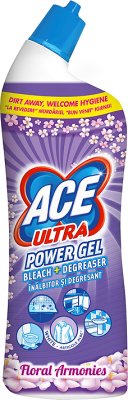 Ace Ultra Power Gel Floral Parfum eau de Javel avec un agent de dégraissage
