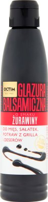 Octim balsamic glaze flavored with cranberries