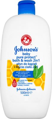 Johnson's Baby Pure Protect Płyn do kąpieli i mycia ciała 2w1