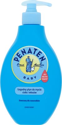 Penaten мягкое мытье тела и волос для новорожденных