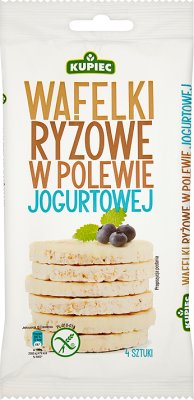 Kupiec Wafelki ryżowe w polewie jogurtowej