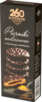 Copernicus Aus dem Herzen der Fabrik Lebkuchen gestopft in einem Schokoladendessert Aprikosenaroma