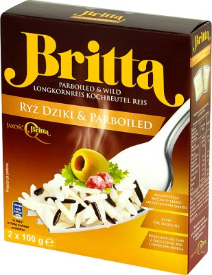 Britta salvaje y arroz sancochado 2x100 g