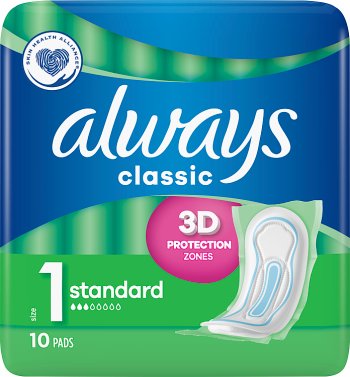 Always classic sanitary pads Without wings normal