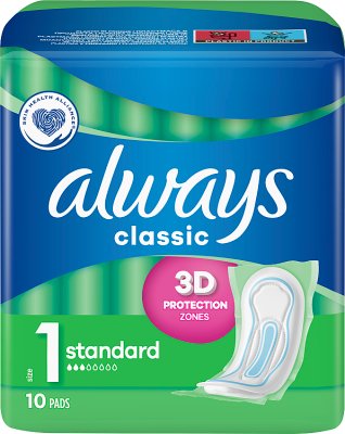 Always classic sanitary pads Without wings normal