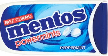 Powermints Mentos Minzen erfrischende Pfefferminze