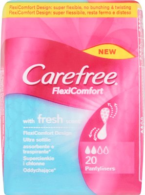 Carefree Flexicomfort With Fresh Scent Wkładki Higieniczne