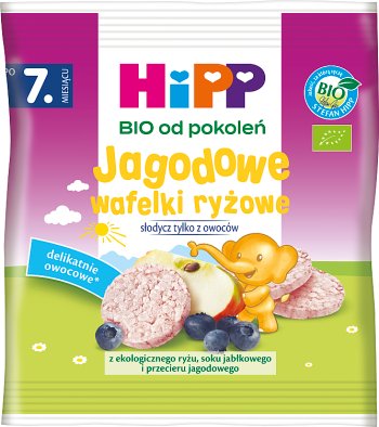 HiPP Jagodowe wafelki ryżowe BIO