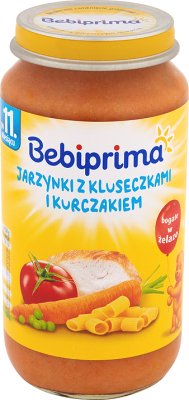 Bebiprima Jarzynki with noodles and chicken